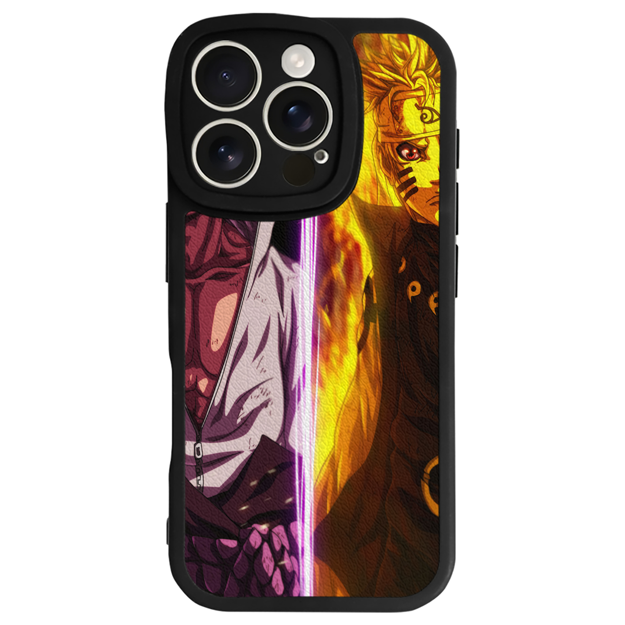 （画像用） NARUTO -ナルト- NARUTO -ナルト- 疾風伝 【iPhone 16シリーズ対応】シリコンスマホケース（レザー調） 材質：シリコン
